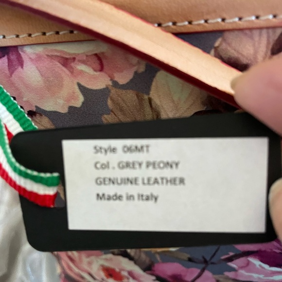 Calvacanti Made in Italy Large Clutch or Travel Makeup Bag All Leather 12 X 8 - Picture 8 of 12